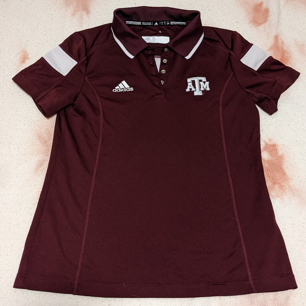 Adidas Texas A&M women's fitted golf polo (S)